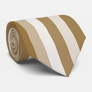 Männer Designer Krawatte Beige Streifen