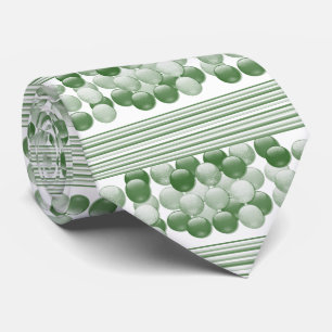 Männer Designer Krawatte Grüner Streifen