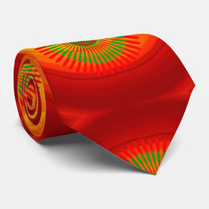 Männer Designer Krawatte Orange Red Green