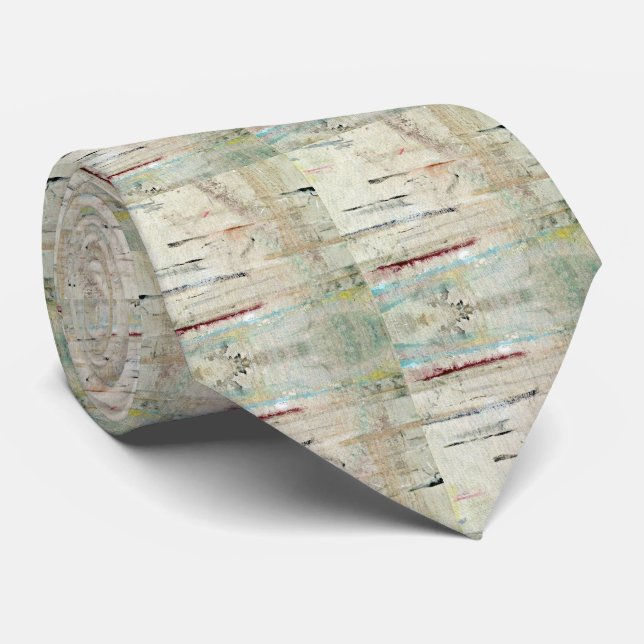 Männer Designer Krawatte Vintag weiß (Gerollt)