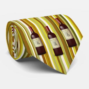 Männer Designer Krawatte Weinstreifen