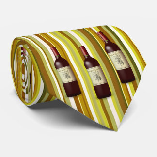 Männer Designer Krawatte Weinstreifen