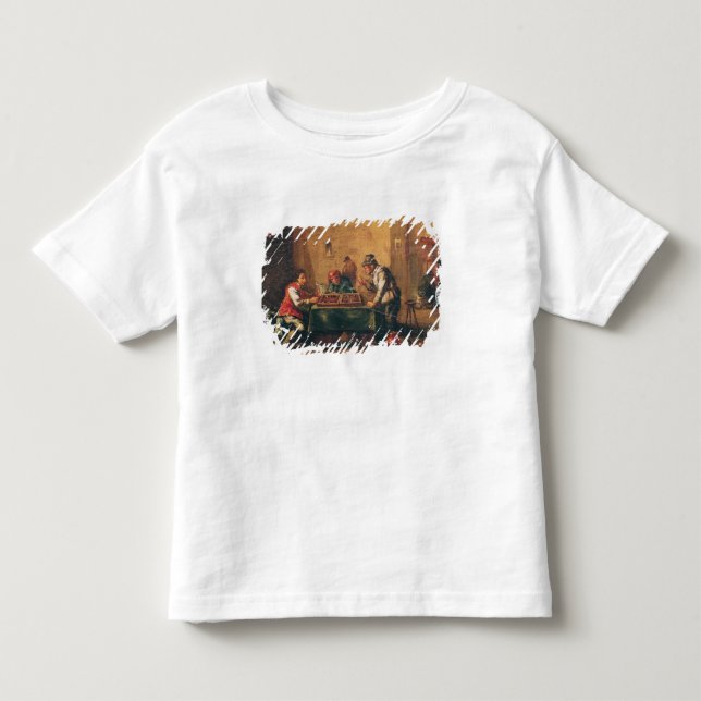 Männer, die Backgammon in einer Taverne spielen Kleinkind T-shirt (Vorderseite)