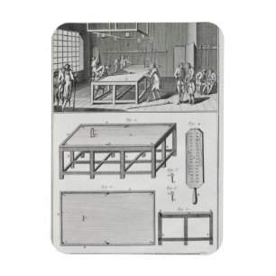 Männer, die Billard, vom 'Encyclopedie DES spiele Magnet