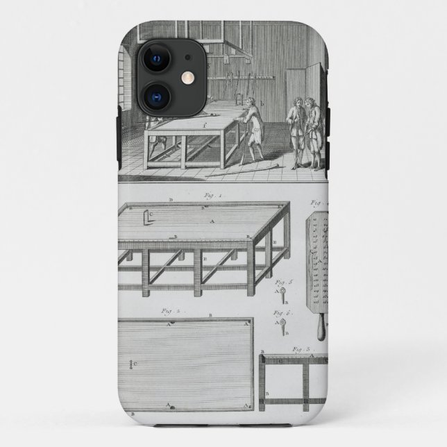 Männer, die Billard, vom 'Encyclopedie DES spielen Case-Mate iPhone Hülle (Rückseite)
