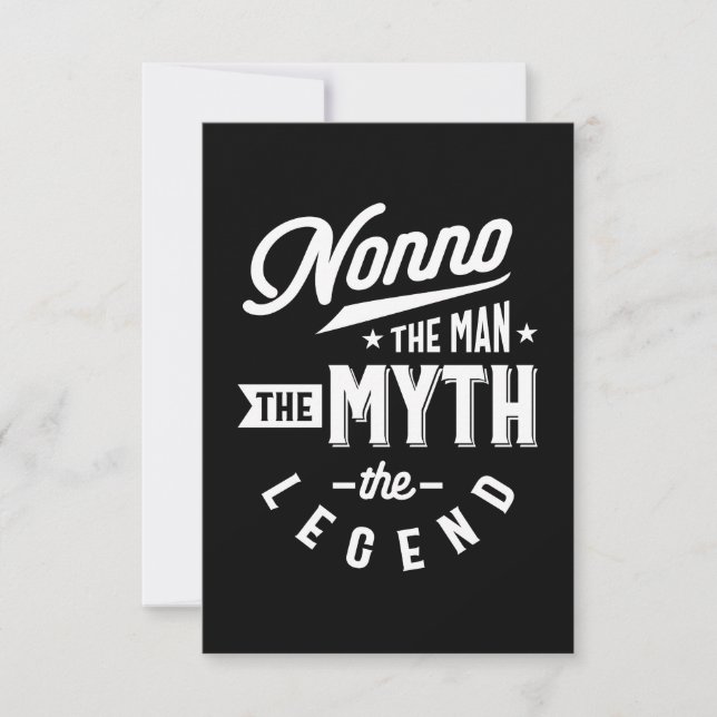 Männer, die den Mann nicht kennen, der Mythos Der  RSVP Karte (Vorderseite)