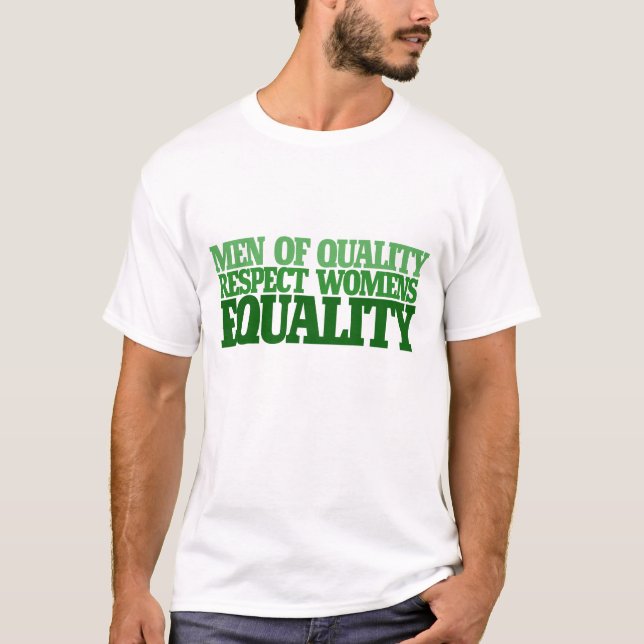 Männer, die die Gleichberechtigung der Frauen resp T-Shirt (Vorderseite)