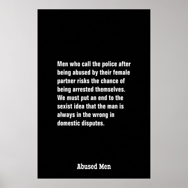 Männer, die die Polizei rufen, nachdem sie missbra Poster (Vorne)