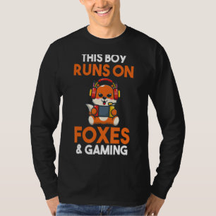 Männer, die dieser Junge spielt und Füchse spielt T-Shirt