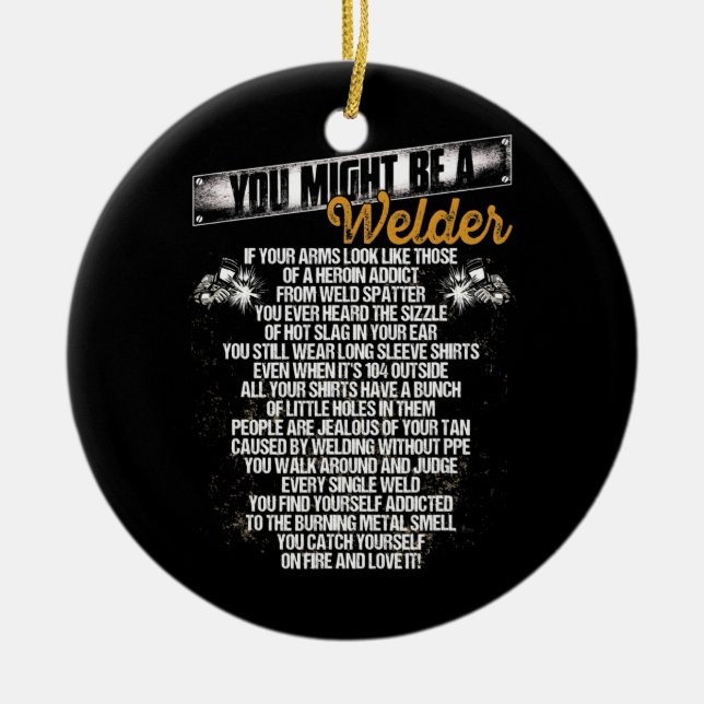 Männer, die du wärmer sein könntest keramik ornament (Vorne)