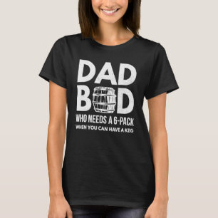 Männer, die einen 6-Pack Vater Bod Beer Love Vater T-Shirt