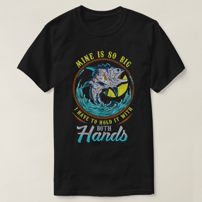 Männer, die Geschenke sarkastischen Big Fish Zitat T-Shirt (Design vorne)