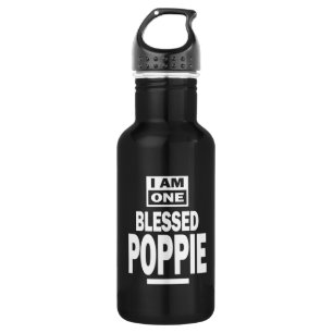 Männer, die ich ein gesegnetes Poppie Fathers Day- Edelstahlflasche