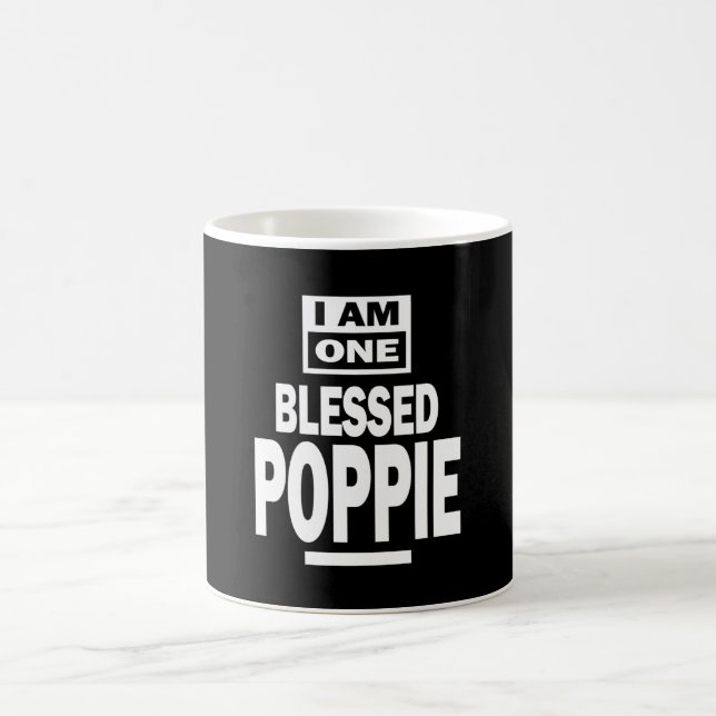 Männer, die ich ein gesegnetes Poppie Fathers Day- Kaffeetasse (Mittel)