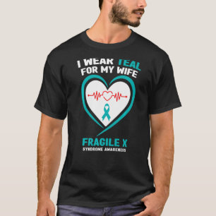Männer, die ich für meine Ehefrau Aquamarin trage T-Shirt