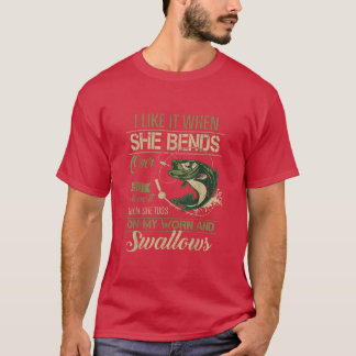 Männer, die ich mag, wenn sie über Fischgeschenke  T-Shirt