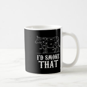 Männer, die ich rauchen wollte, dass Grillen Grill Kaffeetasse