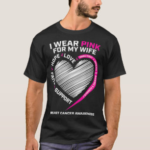 Männer, die ich wegen Brustkrebs meiner Ehefrau pi T-Shirt