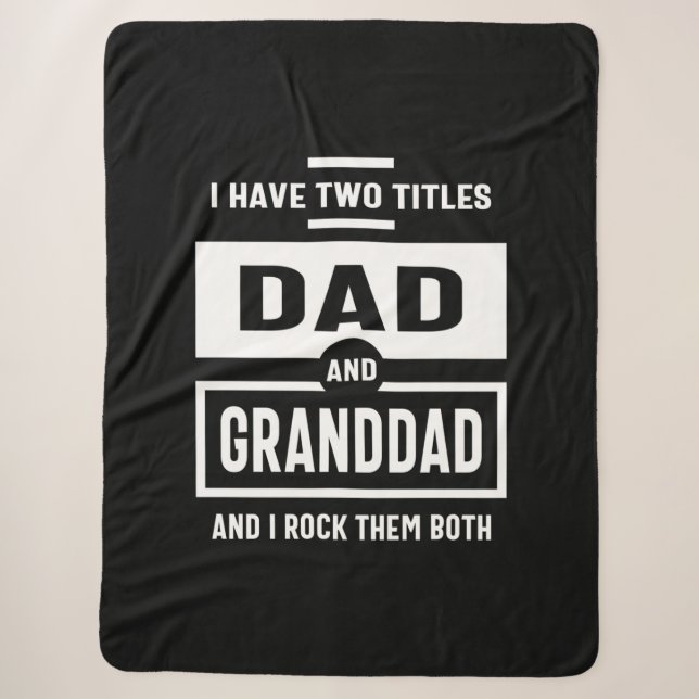 Männer, die ich zwei Titeln Vater und Großvater Ge Sherpadecke (Vorderseite)