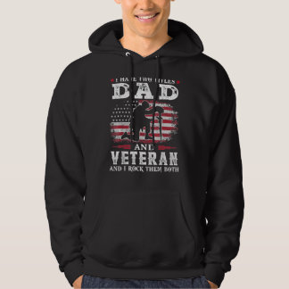 Männer, die ich zwei Titeln Vater und Veteran und Hoodie