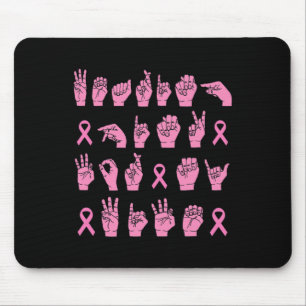 Männer, die rosa für meine Ehefrau tragen Gebärmut Mousepad