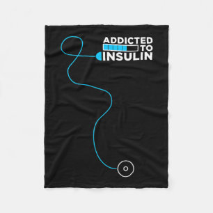 Männer, die sich an Insulin Diabetes anpassen Fleecedecke