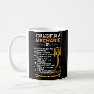 Männer, die Sie können ein Mechaniker, wenn Bekl Kaffeetasse