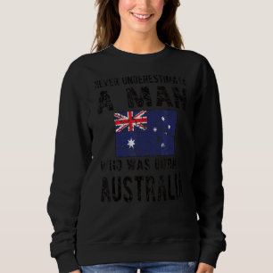 Männer, die unter australischer Flagge Geboren sin Sweatshirt