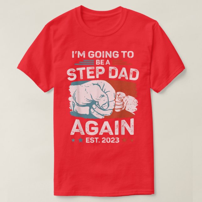 Männer, die zu StepPapa wieder Schwangerschaft Bab T-Shirt (Design vorne)