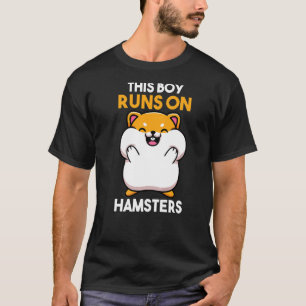Männer Dieser Junge rennt auf Hamstern T-Shirt