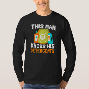 Männer Dieser Mann kennt seine Reinigungsmittel-Sc T-Shirt