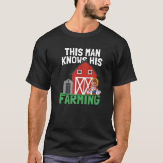 Männer Dieser Mann kennt seinen landwirtschaftlich T-Shirt