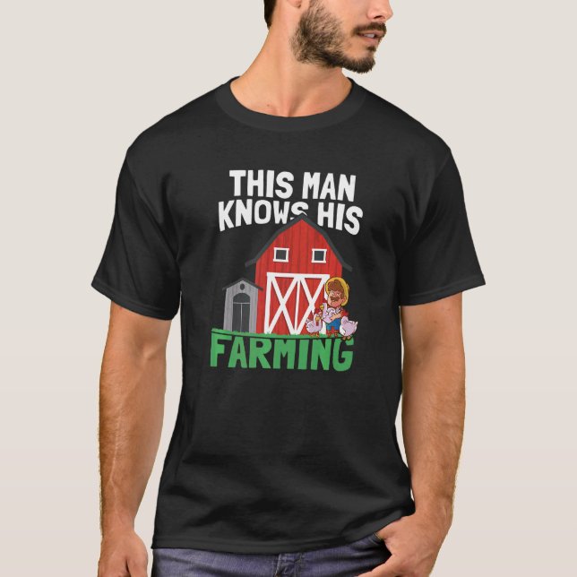 Männer Dieser Mann kennt seinen landwirtschaftlich T-Shirt (Vorderseite)