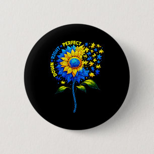 Männer Down Right Down-Syndrom-Bewusstsein Button