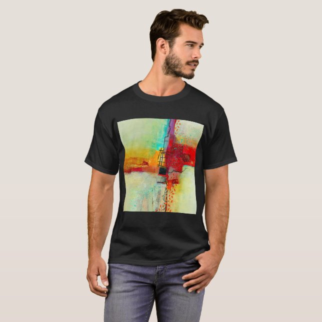 Männer Dunkles Basic T-Shirt (Vorne ganz)