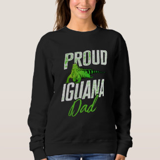 Männer Echse Leguan Reptil Stolz Leguan Vater Herp Sweatshirt