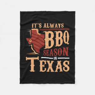 Männer Es ist immer BBQ-Saison in Texas Barbecue Fleecedecke