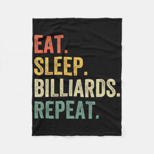 Männer essen schlafende Billard Wiederholung des l Fleecedecke