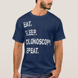 Männer essen Schlafkolonoskop Wiederholung Mageng T-Shirt