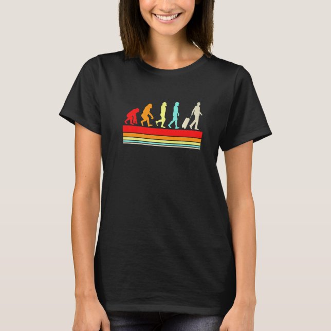 Männer Evolution Evolution Reisende R T-Shirt (Vorderseite)