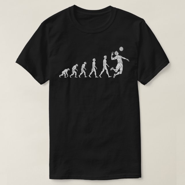 Männer Evolution Volleyball Große Geschenke Männer T-Shirt (Design vorne)