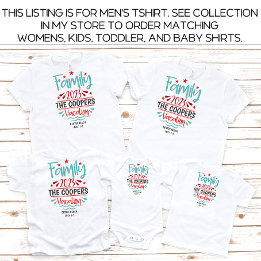 Männer Familienurlaub Beach Sommer Custom T-Shirt