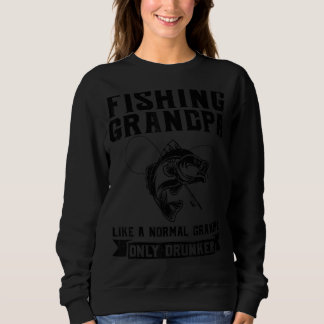 Männer fangen Großvater wie ein normaler Fischer Sweatshirt