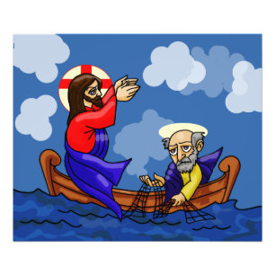 Männer-Fischer Fotodruck