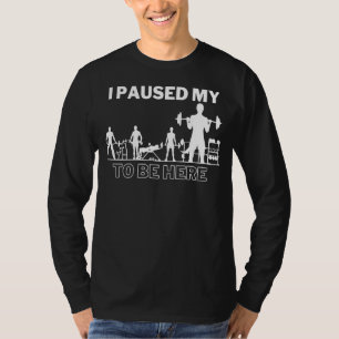 Männer-Fitness-Gymnastik trainierte ich mich, mich T-Shirt