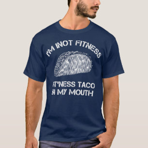 Männer Fitness Taco Lustig Humorvolles Gym Grafik T-Shirt