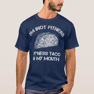Männer Fitness Taco Lustig Humorvolles Gym Grafik T-Shirt