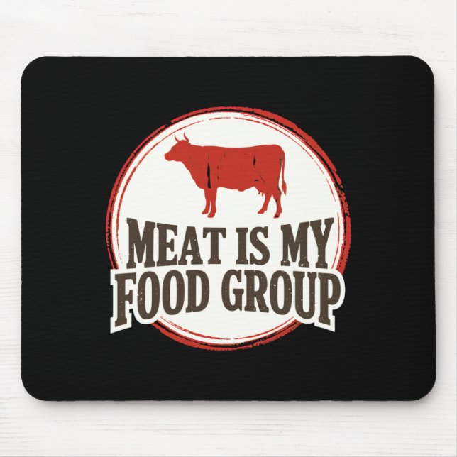 Männer Fleischfresser Fleisch ist Lebensmittelgrup Mousepad (Vorne)