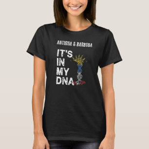 Männer Frauen Antigua Roots Dna Strand Antigua und T-Shirt