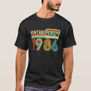 Männer Frauen Design für 1986 Vintage Retro 40 Jah T-Shirt